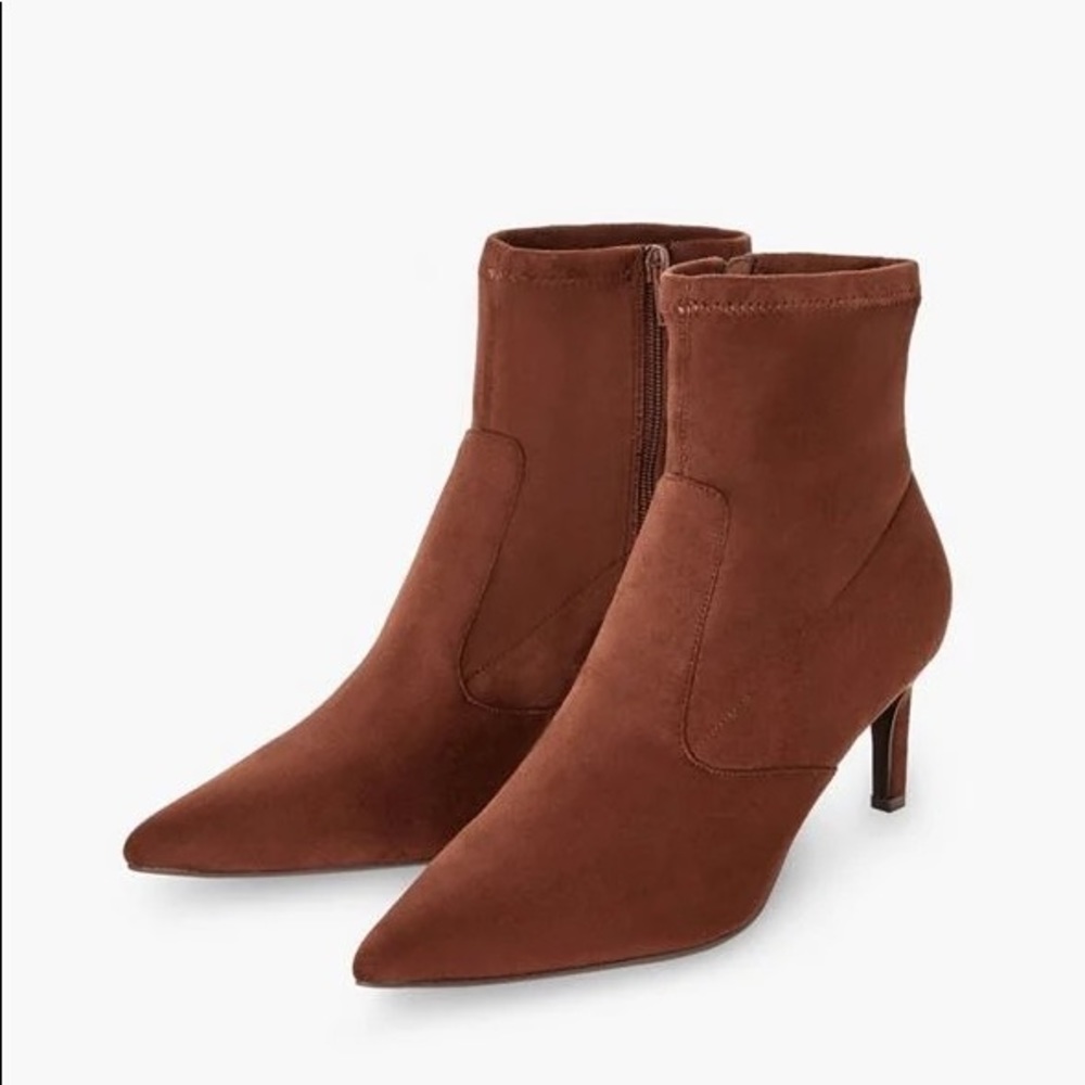 Faux suede fall bootie